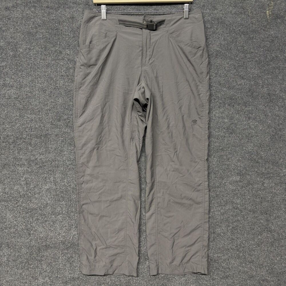 Mountain Hardwear Pants Womens 12 Nylon Hiking Adjustable Belt Outdoor Stretch